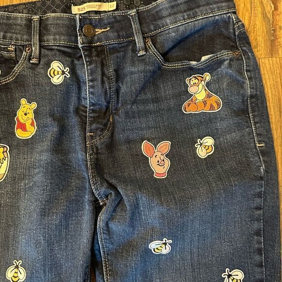 Levi 525’s Winnie the Pooh themed up-cycled. Upcycle, recycled - Picture 10 of 12